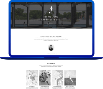 Portfolio : Site Web vitrine de Ingrid Jung, architecte HMONP